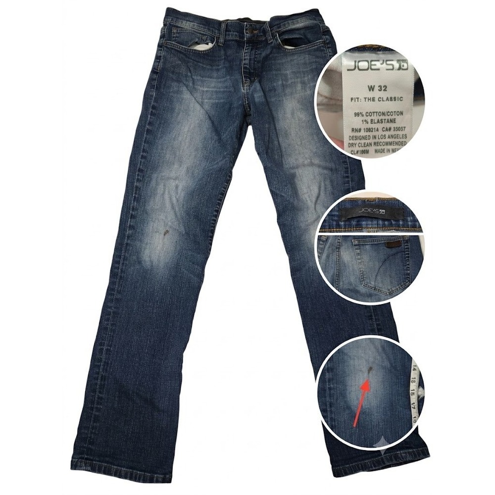 Joe's Jeans The Classic Mens 32 Blue Denim Jeans Good Will Fit H9V88229